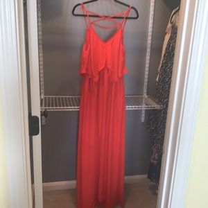 Burnt Orange/red maxi dress